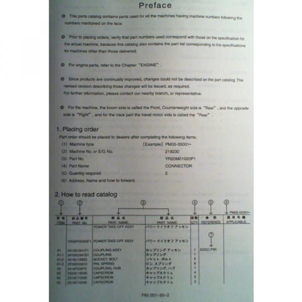 Kobelco SK200SR SK200SRLC Hydraulic Excavator Parts Manual S3YB00004ZE-07NA 4/05 #7 image