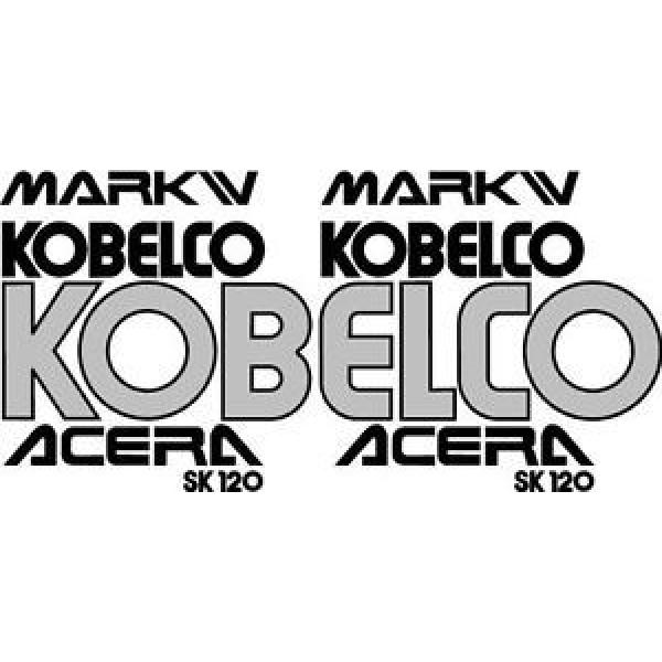 Kobelco SK120 Excavator Decal Set with Acera &amp; Mark IV Decals #1 image