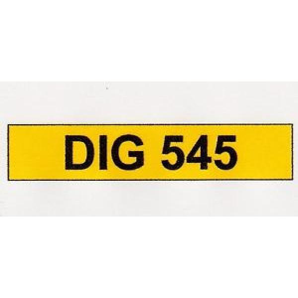 DIG 545 - Registration Number - JCB, Kobelco, Kubota, Komatsu, Volvo, Hitachi #1 image