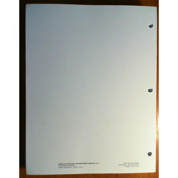 Kobelco SK50SR-3 S/N PJ04-03001- Hyd Excavator Parts Manual S3PJ00015ZE-05 3/06 #12 image