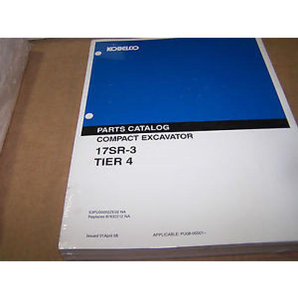 KOBELCO 17SR-3 TIER 4 EXCAVATOR PARTS CATALOG / MANUAL S/N PU08-05001-- #1 image