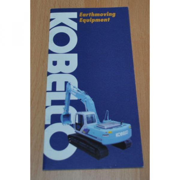 Kobelco Model Range Excavator Brochure Prospekt #1 image