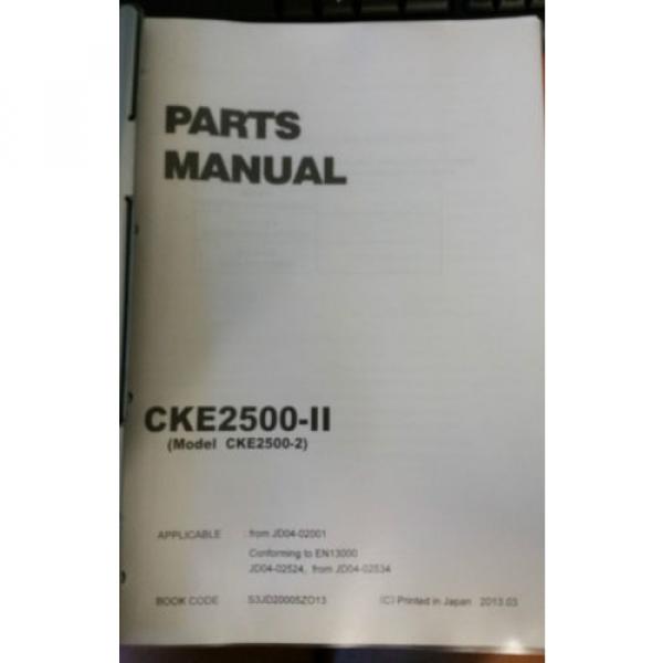 Kobelco Parts Manual CKE2500-II #4 image