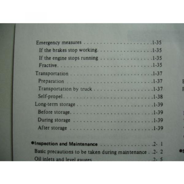 Kobelco Wheel Loader OPERATORS MANUAL KK350-II Shop Service OEM Factory RL-3801- #7 image