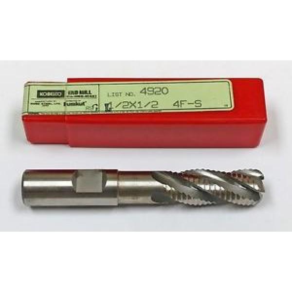 1/2&#034; 4-FLUTE NCC ROUGHING END MILL, 1-1/4&#034; LOC, 3-1/4&#034; OAL, .125 RADIUS, KOBELCO #1 image