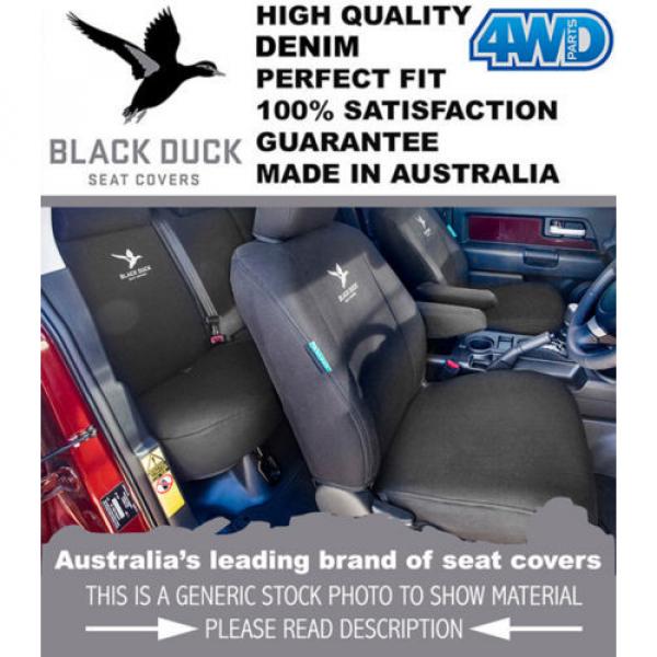 Black Duck Denim Seat Cover Kobelco Dynamic Acera Excavator DRIVER with KAB411 #1 image