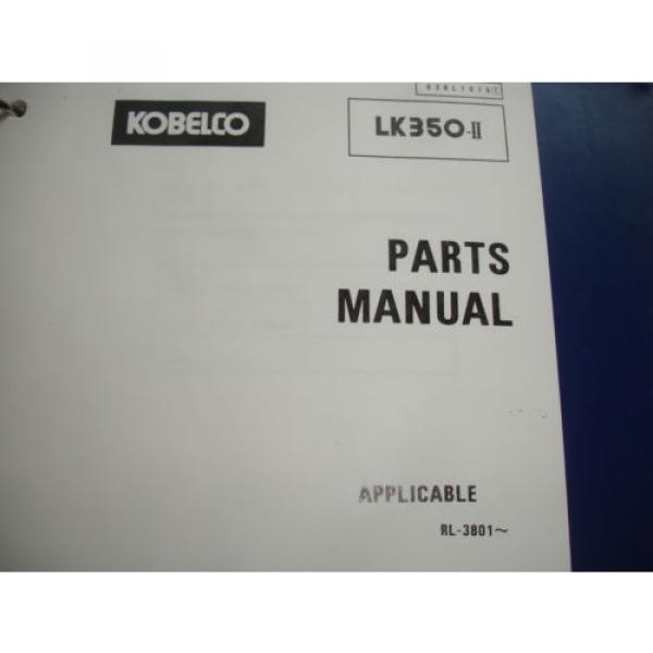 Kobelco LK350-II  LK350 Wheel Loader SHOP MANUAL PARTS OPERATORS Catalog Service #4 image