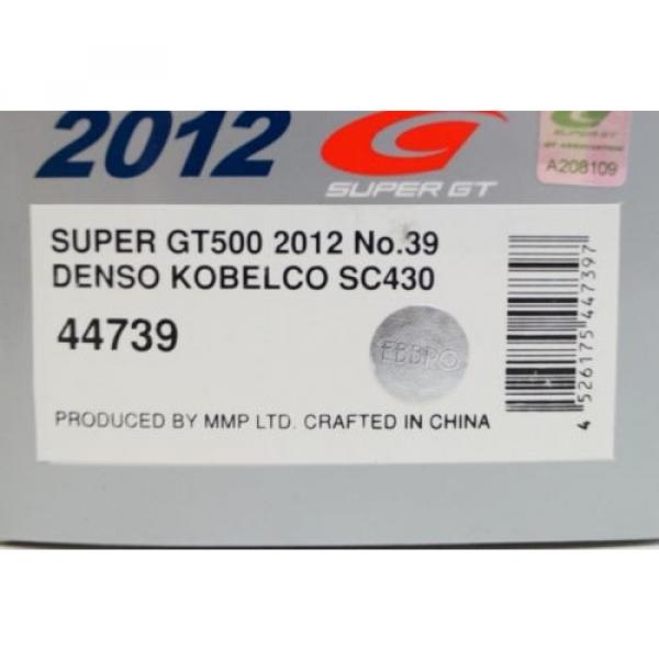 1:43 EBBRO 44739 Denso Kobelco Lexus SC430 Super GT500 2012 #39 #4 image