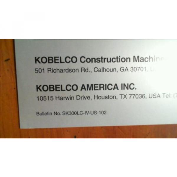 Kobelco SK300LC Mark IV Hydraulic Excavator Brochure SK300LC-IV-US-102 #9 image