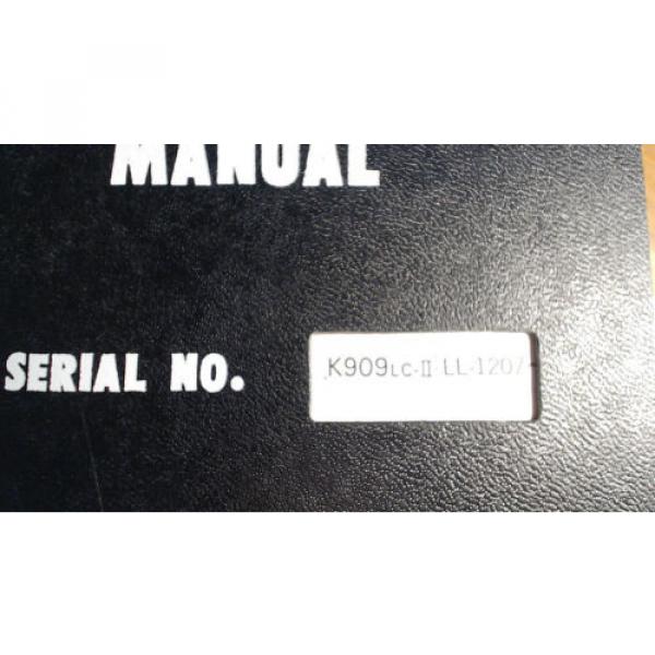 Kobelco K909LC-II S/N LL-1207- Excavator Parts Manual S4LL15015 3/88 #4 image