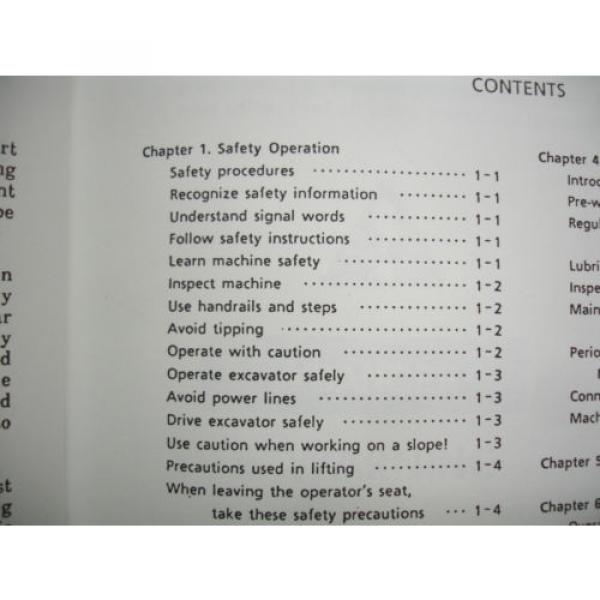Kobelco Excavator OPERATORS MANUAL SK300 III 3  SK300LC III Shop Service Factory #6 image