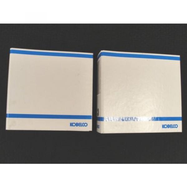 SUPER CLEAN PAIR OF KOBELCO 3&#034; D-RING SERVICE MANUAL OR PARTS CATALOG BINDERS #2 image