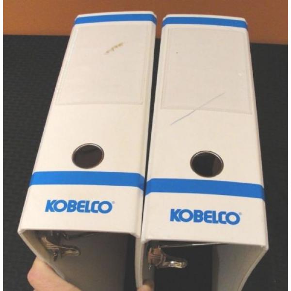 SUPER CLEAN PAIR OF KOBELCO 3&#034; D-RING SERVICE MANUAL OR PARTS CATALOG BINDERS #4 image