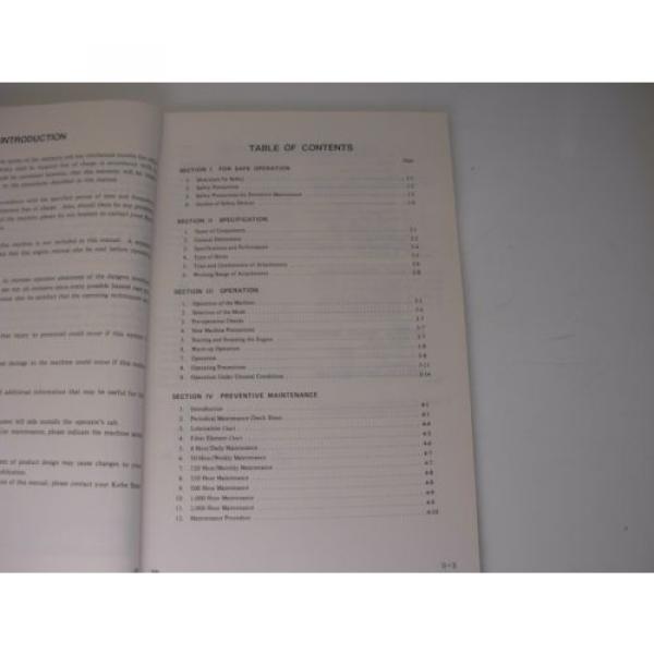 Kobelco  K907-ll , K907LC-ll Excavator Operator&#039;s Manual , s/n&#039;s listed #3 image