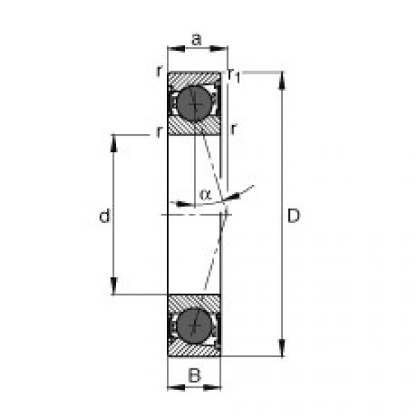 angular contact ball bearing installation HCB7000-C-2RSD-T-P4S FAG #1 image