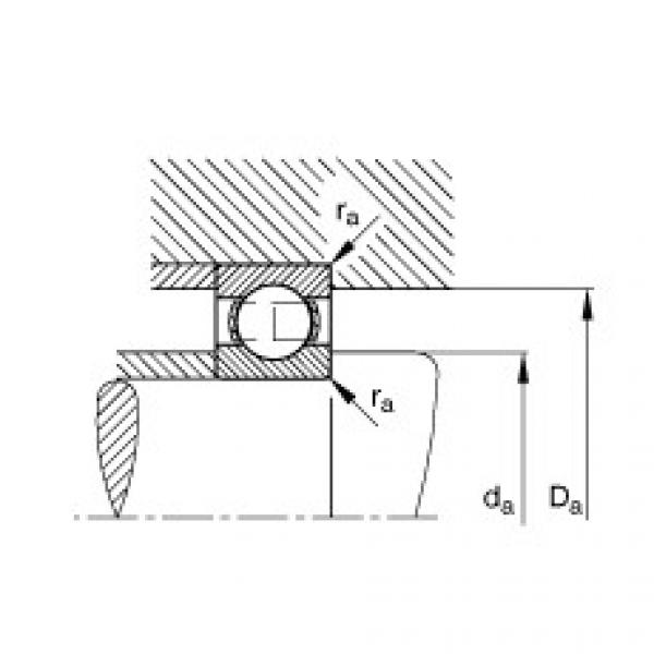 FAG 7218 b mp fag angular contact bearing 90x160x30 Deep groove ball bearings - 16013 #5 image