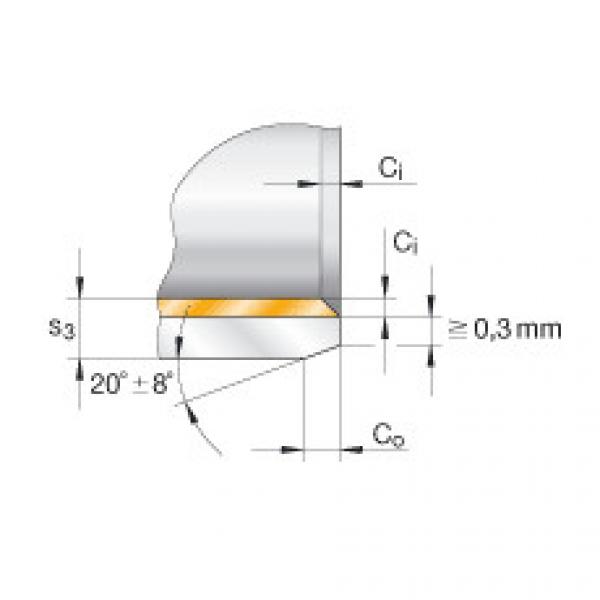 FAG 608 bearing skf Bushes - EGB200100-E40 #5 image