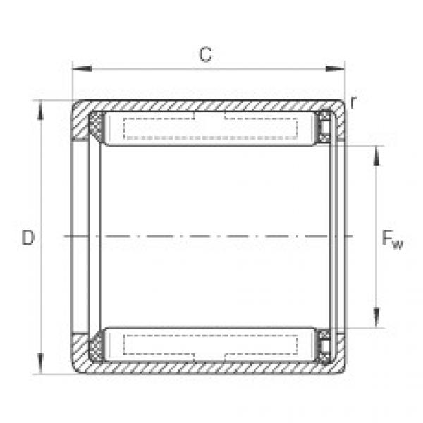 FAG 7218 b mp fag angular contact bearing 90x160x30 Drawn cup roller clutches - HF1012 #5 image