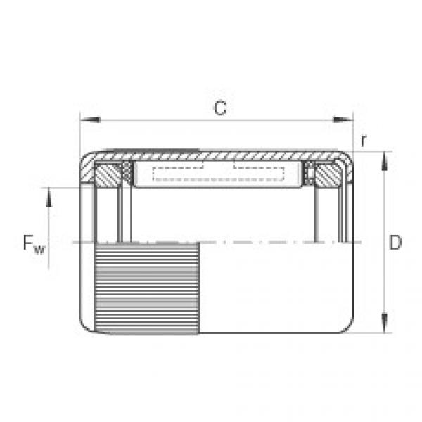 FAG ina bearing f221337 01 sale Drawn cup roller clutches - HFL0615-R #5 image