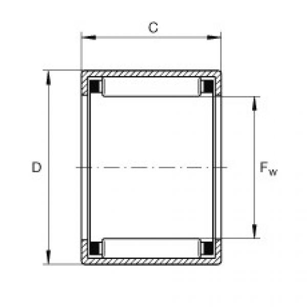 FAG bearing mcgill fc4 Drawn cup needle roller bearings with open ends - SCE2016 #5 image