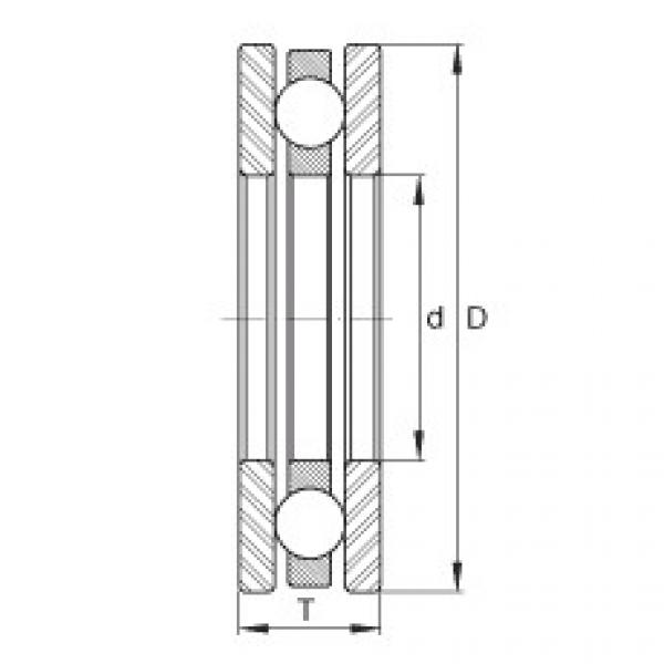 FAG bearing mcgill fc4 Axial deep groove ball bearings - FTO7 #5 image