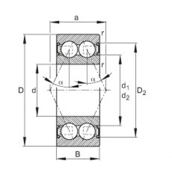 FAG distributor of fag bearing in italy Angular contact ball bearings - 3312-B-2RSR-TVH #4 image