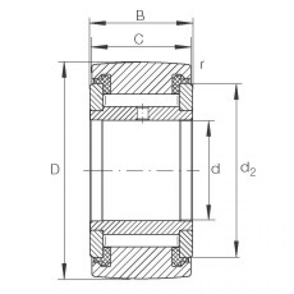 FAG cam roller ina Yoke type track rollers - NATV8-PP #5 image