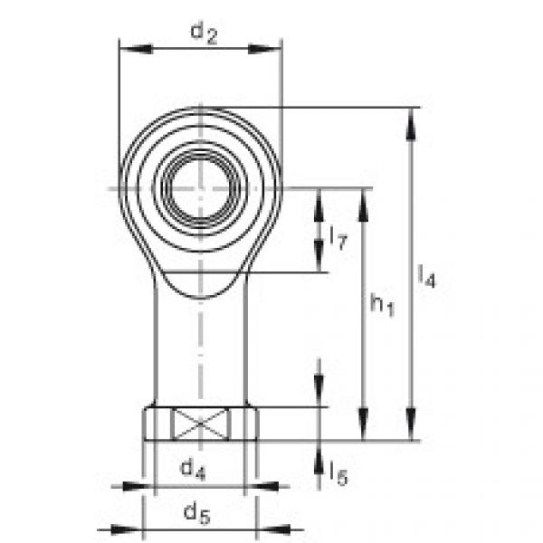 FAG bearing sda fs 22528 fag Rod ends - GIKSL14-PS #5 image