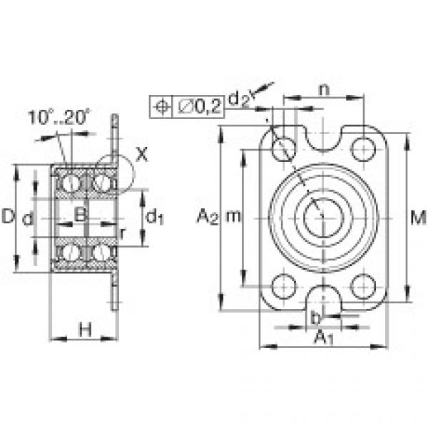 FAG nsk bearing series Angular contact ball bearing units - ZKLR0624-2Z #3 image