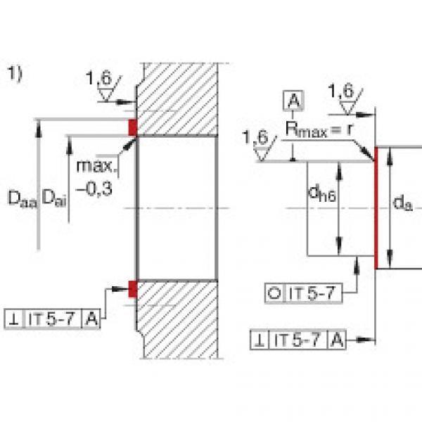 FAG distributor of fag bearing in italy Angular contact ball bearing units - ZKLR1035-2Z #5 image