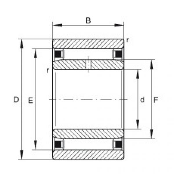 needle roller bearing sleeve NAO12X28X12-IS1 INA #1 image