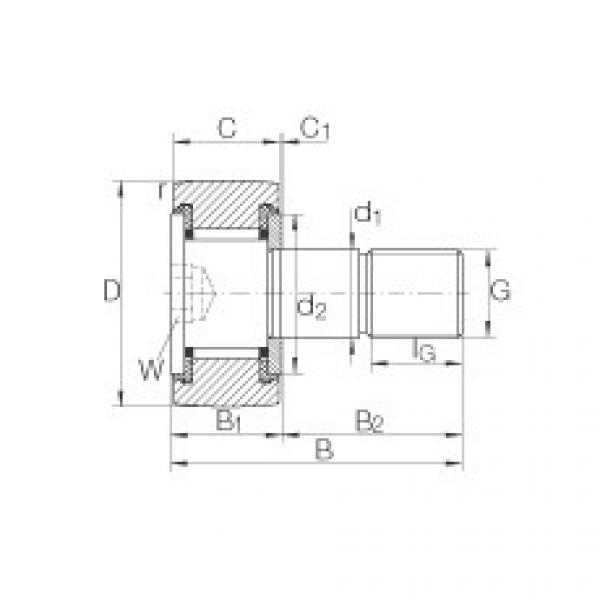 FAG skf bearing tables pdf Stud type track rollers - KR19-SK-PP #5 image