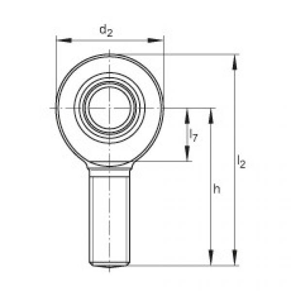 FAG fl205 bearing housing to skf Rod ends - GAL6-DO #5 image