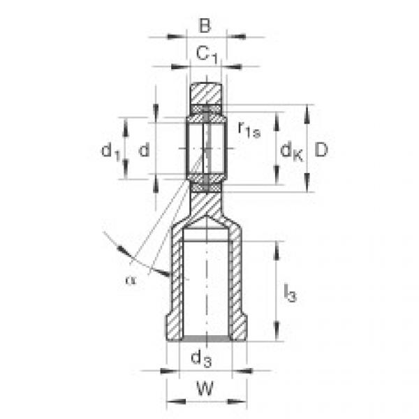 FAG cara menentukan ukuran bearing skf diameter luar 6212 Rod ends - GIL8-DO #4 image