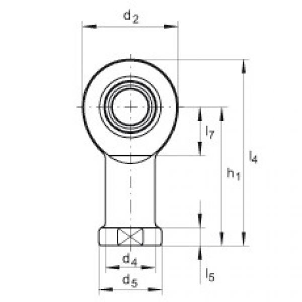 FAG cara menentukan ukuran bearing skf diameter luar 6212 Rod ends - GIL8-DO #5 image