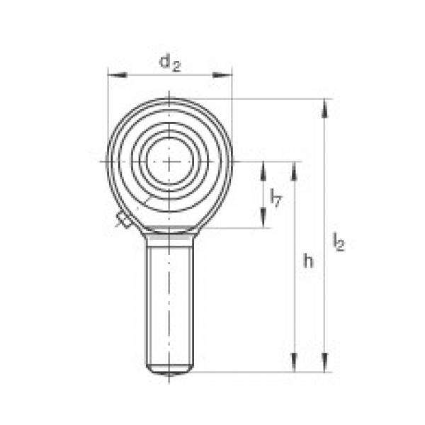 FAG bearing nsk ba230 specification Rod ends - GAKL22-PB #5 image