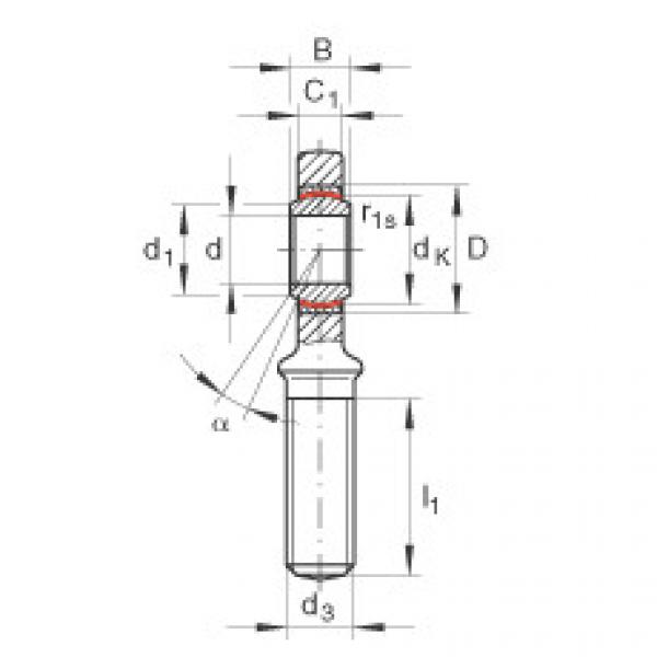 FAG 608 bearing skf Rod ends - GAR45-UK-2RS #4 image