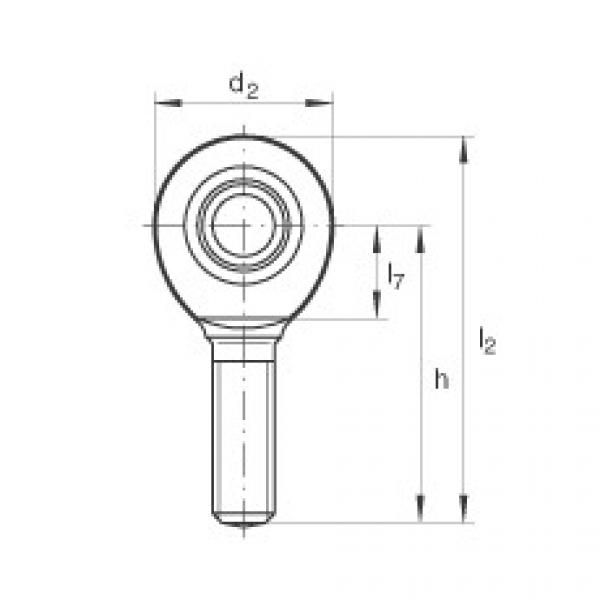 FAG distributor of fag bearing in italy Rod ends - GAL35-UK-2RS #5 image