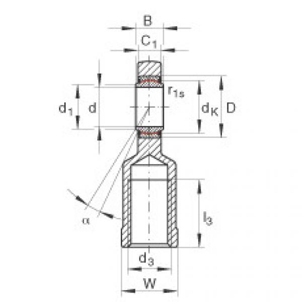 FAG 608 bearing skf Rod ends - GIL12-UK #4 image