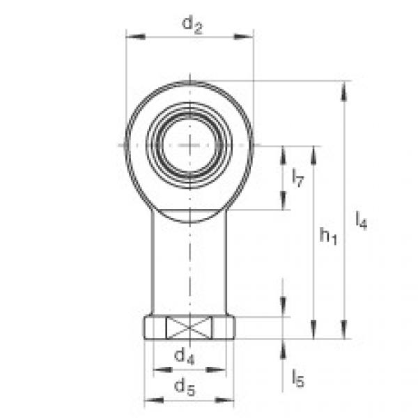 FAG 608 bearing skf Rod ends - GIL12-UK #5 image