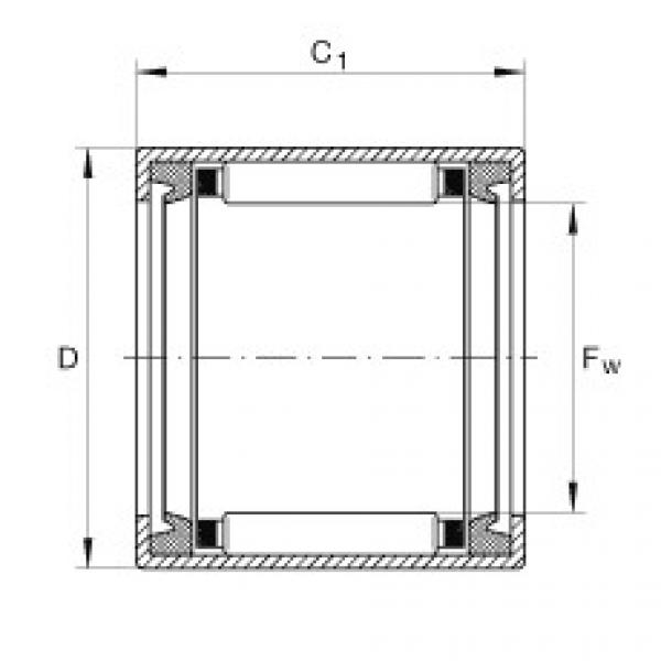 FAG w15 8 rodamiento ina Drawn cup needle roller bearings with open ends - SCE128-PP #5 image