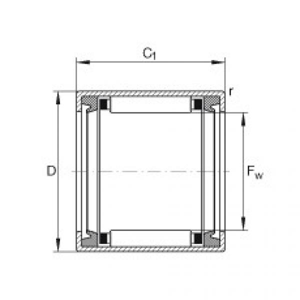 FAG 608 bearing skf Drawn cup needle roller bearings with open ends - HK2530-2RS #5 image