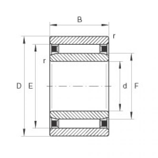 needle roller bearing sleeve NAO15X28X13 INA #1 image