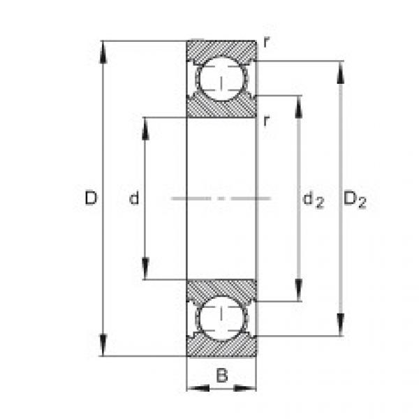 FAG bearing nachi precision 25tab 6u catalog Deep groove ball bearings - 6206-C #4 image
