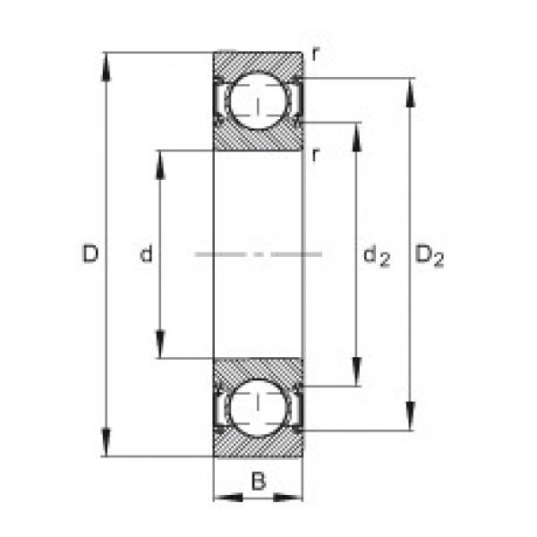 FAG 608 bearing skf Deep groove ball bearings - 6308-C-2HRS #4 image