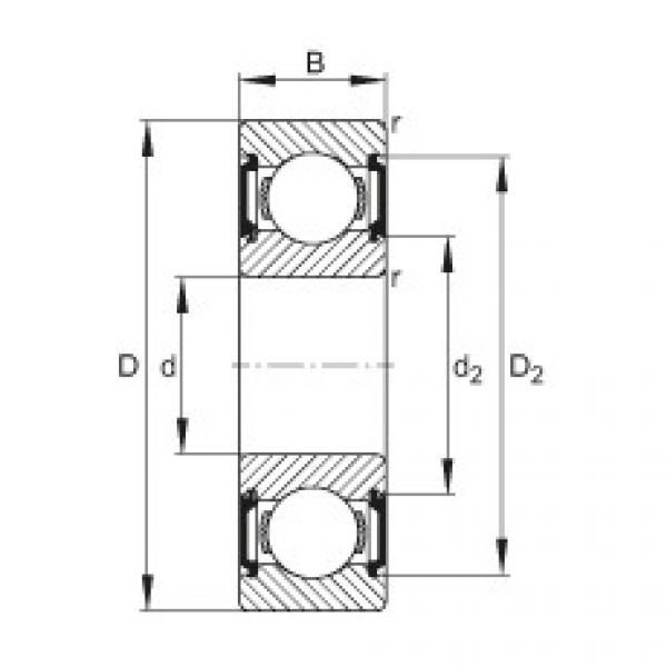 FAG cad skf ball bearing Deep groove ball bearings - 6303-C-2BRS #4 image