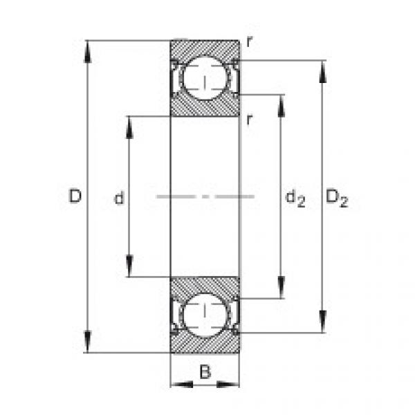 FAG ราคา bearing nsk 7001a5 ctynsulp4 Deep groove ball bearings - 6208-C-2Z #4 image