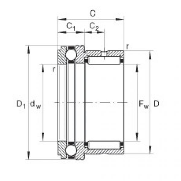 FAG skf bearing tables pdf Needle roller/axial ball bearings - NKX10-TV-XL #4 image