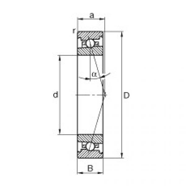 FAG cara menentukan ukuran bearing skf diameter luar 6212 Spindle bearings - HS7001-C-T-P4S #3 image