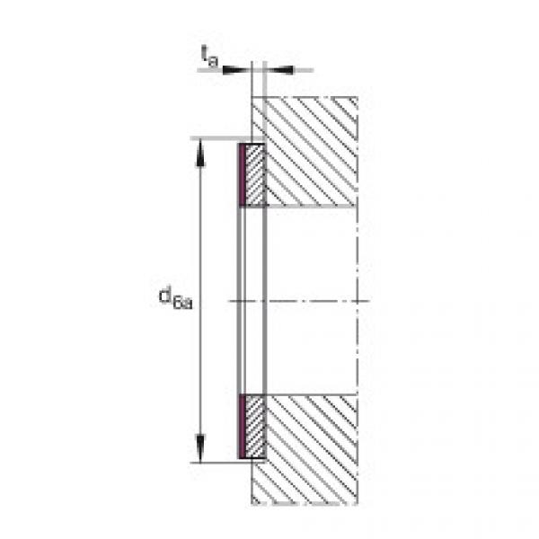 FAG cari bearing murah nsk Thrust washers - EGW10-E40 #5 image